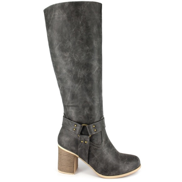 Dora Knee High Brown Boots - Picture 3 of 4